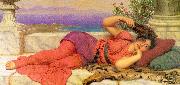 John William Godward Noonday Rest Sweden oil painting reproduction